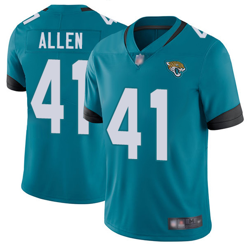 Nike Jacksonville Jaguars #41 Josh Allen Teal Green Alternate Men Stitched NFL Vapor Untouchable Limited Jersey